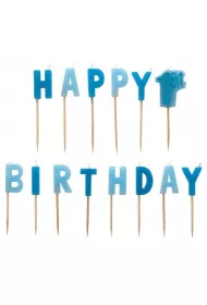 Amscan Zestaw �wieczek "happy 1st birthday" boy