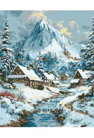 Ideyka Malowanie po numerach - Noworoczny krajobraz 40x50cm