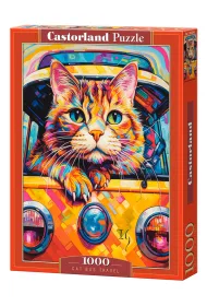 Puzzle 1000 el. Cat Bus Travel Castorland