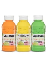 ChildGen Farby do malowania palcami 3x350ml