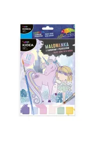 Malowanka z farbkami i p�dzelkiem - Wr�ki