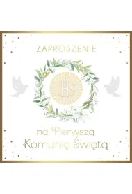 Armin Style ZAPROSZENIE KOMUNIA 130X130 Z KOP AS ZP-95 OP10S