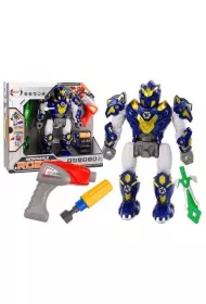 Robot do skr�cania �wiat�a d�wi�k granatowy LeanToys