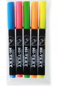 Fibracolor Zakre�lacz FluoClip w etui 5 szt.