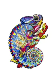 Puzzle 195 drewniane Kameleon Recent Toys