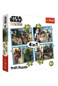 Puzzle 4w1 Mandalorian Star Wars Trefl