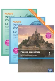 Pakiet podrcznikw: Nowe Ponad sowami. Cz 1 i 2, Pozna przeszo. Liceum i technikum. Klasa 1. Edycja 2024