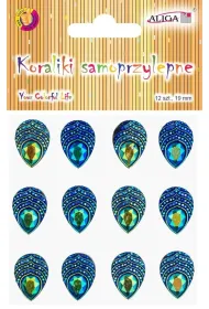 Aliga D�ety kryszta�ki samoprzylepne pawie oczka