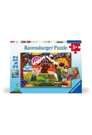 Puzzle dla dzieci 2x12 el. 2D �wiat ba�ni Ravensburger