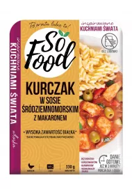 So Food Kurczak z makaronem w sosie rdziemnomorskim 330 g