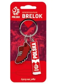 Pan Dragon Brelok Pi�ka no�na, Reprezentacja Polski - szalik i but ILP-APN-BRE-B-03