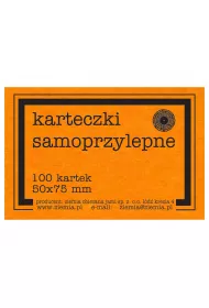 Ziemia Obiecana Karteczki samoprzylepne fluo pomara�czowe 50x75mm
