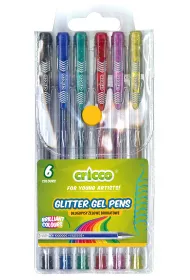 Cricco D�ugopisy �elowe brokatowe 6 szt.