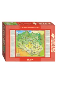 Puzzle 200 el. Mapa Polski M�odego Odkrywcy ArtGlob