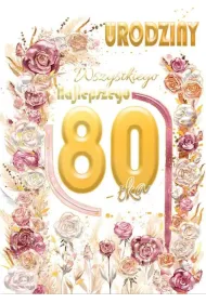Henry KARNET URODZINY 80 A5 Z KOP ZLOC SUCHATKI HE FOL