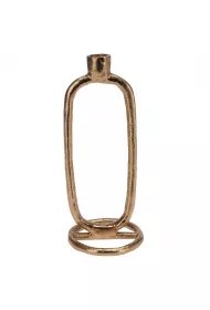 H&S Decoration wiecznik owalny 24 cm zoty