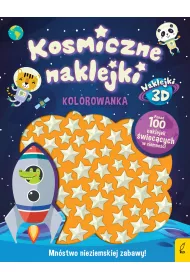 Kosmiczne naklejki. Kolorowanka