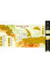 Mapa zdrapka Polskie G�ry 1:700 000