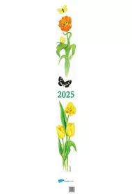 Kalendarz 2025 paskowy kwiaty