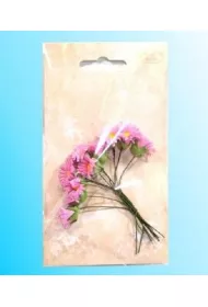 Galeria Hobby Kwiatki papierowe margerytki wi�zka r�owe 10 szt.