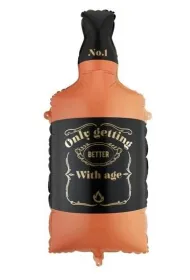 PartyDeco Balon foliowy Whisky, 34x86cm
