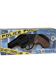Rewolwer metalowy policjanta 12 naboi Gonher
