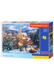 Puzzle 300 el. Sledding to Town Castorland