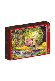 Puzzle 1000 el. Wr�kowy camping z przyjaci�mi Alipson