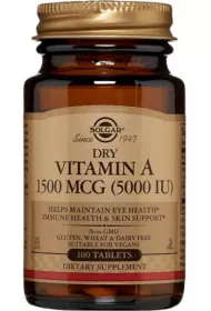 Solgar Dry Vitamin A 5000 IU 1500 mcg Suplement diety 100 tab.
