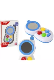 Telefon interaktywny niebieski �wia�o d�wi�k LeanToys