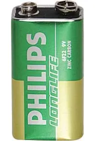 Philips Baterie Bateria cynkowo-chlorowa 6F22 PHILIPS LONGLIFE 9V FOL