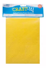 Samoprzylepne cyferki piankowe 740 szt.