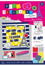 Interdruk Blok kreatywny A4 z naklejkami Stripes&Dots