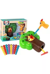 Gra zr�czno�ciowa magnetyczna Z�ap robaczka LeanToys