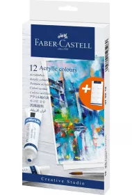 Faber-Castell Farby akrylowe w tubkach 12x20ml
