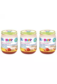 Hipp Moje niadanko Musli jabkowo-truskawkowe z jogurtem po 9. miesicu zestaw 3 x 160 g Bio