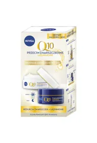 Nivea Zestaw Q10 przeciwzmarszczkowy krem do twarzy na dzie + ujdrniajcy krem do twarzy na noc 2 szt.