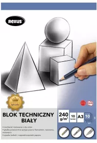 Beniamin Blok techniczny A3 Premium biay 10 kartek