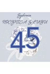Clear Creations Karnet Swarovski kwadrat CL4411 Rocznica �lubu 45