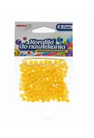 Brewis Koraliki do nawlekania + sznurek ��te 6mm, 16g