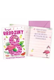 Kukartka Karnet B6 Urodziny 8 Flaming