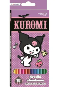 St. Majewski Kredki o��wkowe tr�jk�tne Kuromi 12 kolor�w
