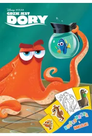 Kolorowanka i naklejki. Gdzie jest Dory?