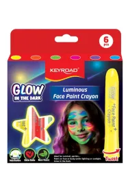 Kredki do malowania twarzy KEYROAD Luminious fluorescencyjne 6 kolor�w