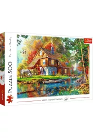Puzzle 500 Chatka nad rzek TREFL
