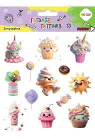 Tatua�e zmywalne Sweets HAPPY COLOR