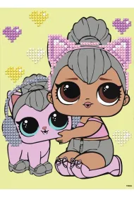 Diamentowa mozaika - LOL Kitty Queen 15x20cm Ideyka