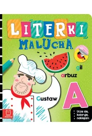 Ucz� si�, koloruj�, naklejam. Literki malucha