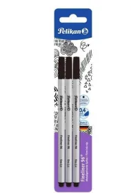 Pelikan Cienkopis Fineliner 96 0,4mm czarny 3 szt szt