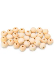 Brewis Koraliki drewniane naturalne 11x12mm